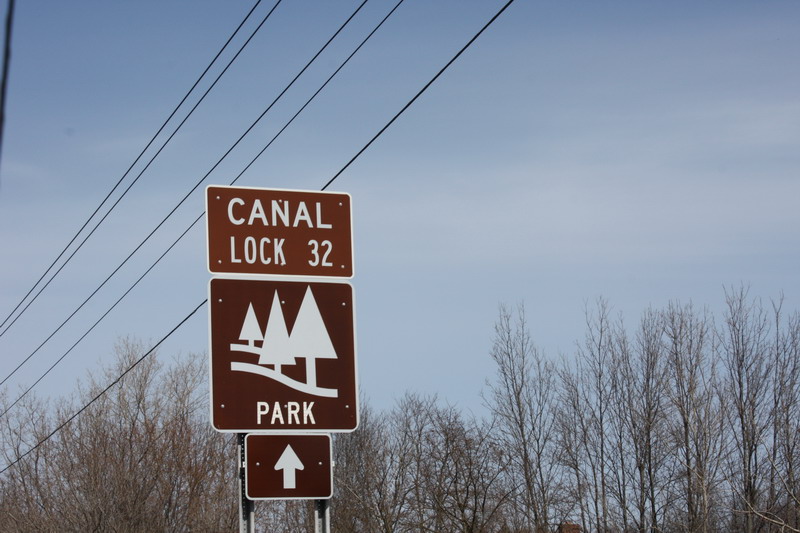 When you see the  Canal Lock 32 sign, you are getting close.